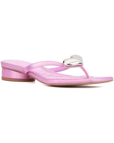 Olivia Miller Love Buzz Flat Sandal - Pink