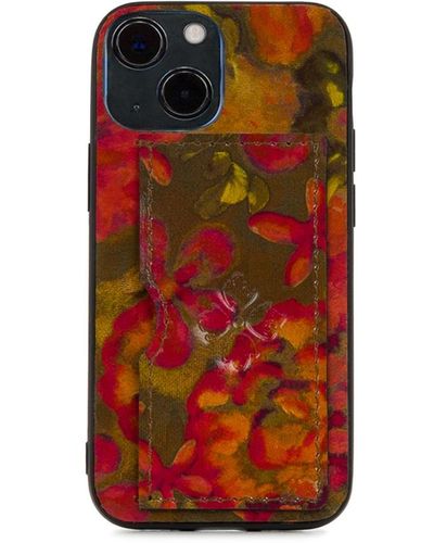 Patricia Nash Vedetta Leather Iphone 13 Mini Case - Red