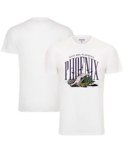 Sportiqe And Phoenix Suns 2023 Nba Playoffs Desert Comfy T-shirt - White