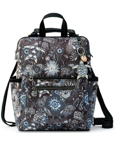 Sakroots Recycled Loyola Convertible Backpack - Black