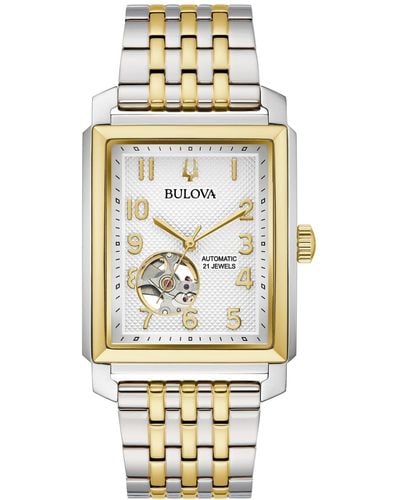Bulova Automatic Classic Sutton Stainless Steel Bracelet Watch 33mm - Metallic