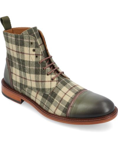 Taft The Jack Lace-up Cap Toe Boot - Brown