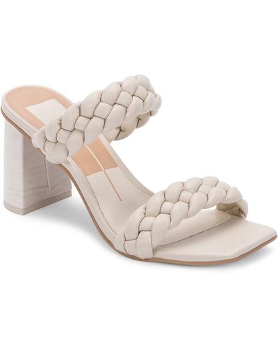 Dolce Vita Paily Braided Two-band City Sandals - Metallic