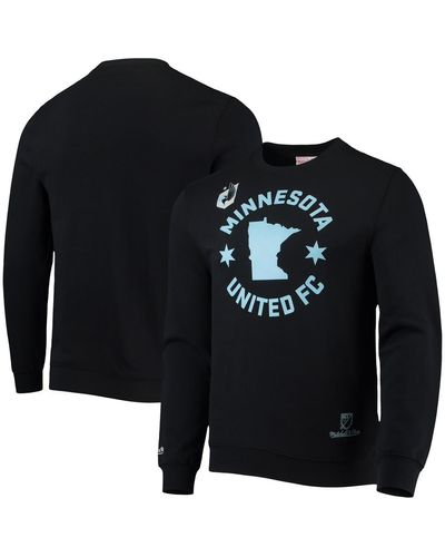 Mitchell & Ness Minnesota United Fc & Blue Pullover Sweatshirt - Black