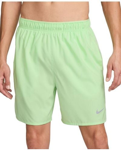 Nike Challenger Dri-fit Brief-lined 7" Running Shorts - Green