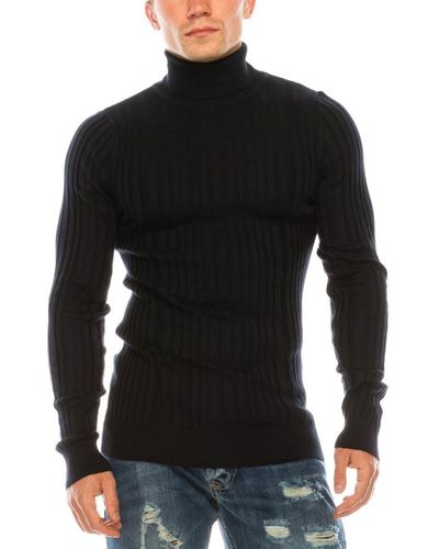 Ron Tomson Modern Ribbed Sweater - Blue