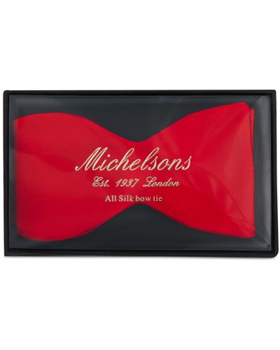 Michelsons Of London Tie, To-tie Bowtie - Red