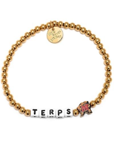 Little Words Project Maryland Terrapins 14k Waterproof Gold Bracelet - Metallic