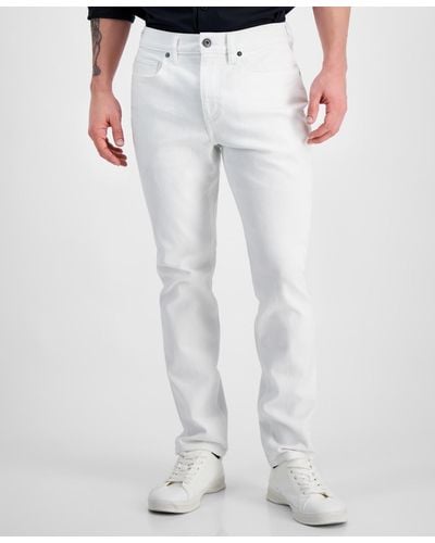 INC International Concepts Athletic-slim Fit Jeans - White