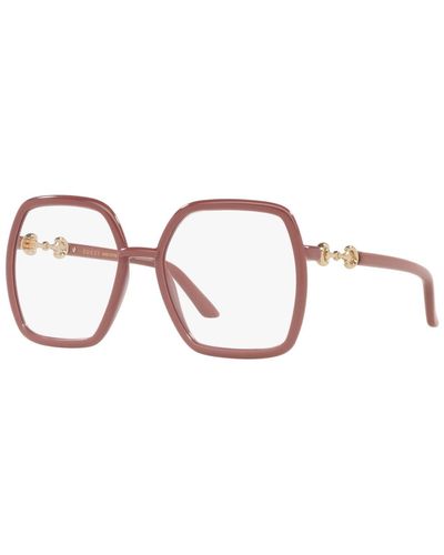 Gucci gg0890o Rectangular-frame Acetate Glasses - Pink