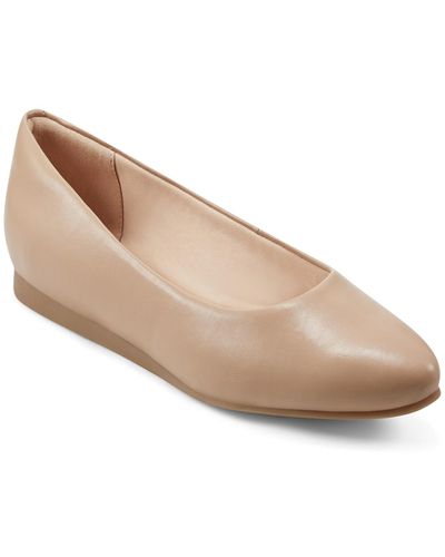 Easy Spirit Fellia Slip-on Pointy Toe Dress Flats - Natural