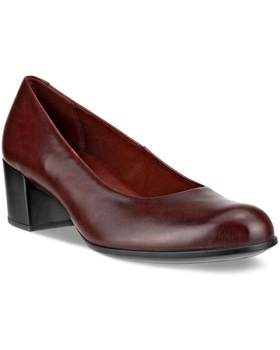 Ecco Dress Classic 35mm Leather Pump - Red