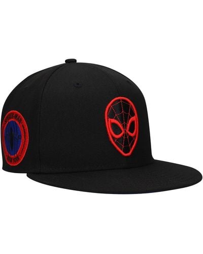 Marvel Spiderman Logo Elements Fitted Hat - Black