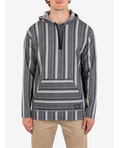 Hurley Og Hooded Poncho Sweatshirt - Gray
