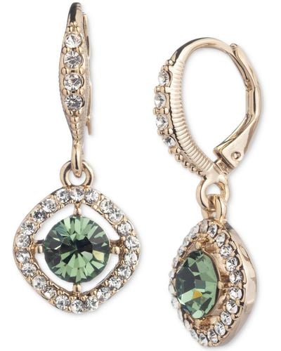 Givenchy Pave & Color Cubic Zirconia Orbital Drop Earrings - Metallic