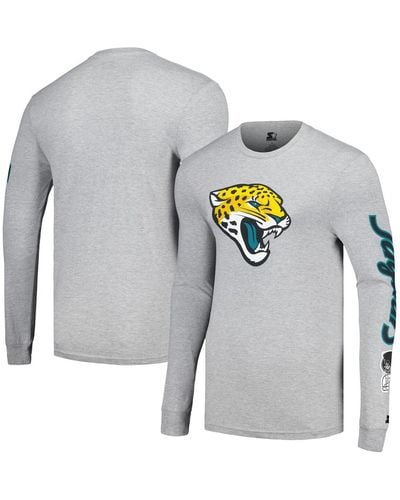 Starter Jacksonville Jaguars Halftime Long Sleeve T-shirt - Gray