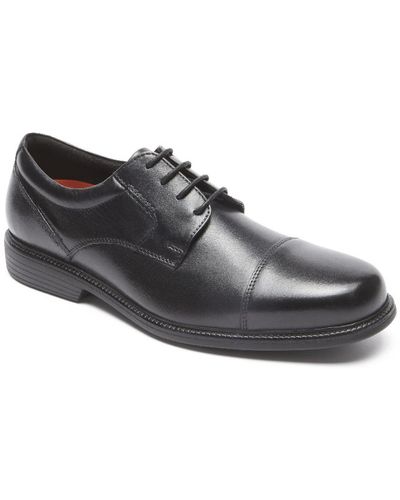 Rockport Charlesroad Captoe Dress Shoes - Black
