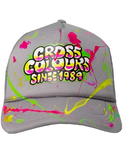 Cross Colours Since 1989 Airbrushed Trucker Hat - Metallic