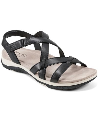 Earth Sterling Strappy Flat Casual Sport Sandals - Multicolor