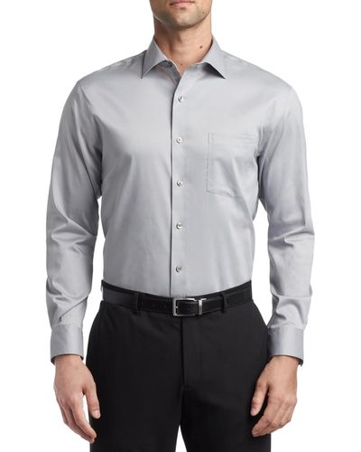 Van Heusen Regular-fit Ultraflex Dress Shirt - Gray