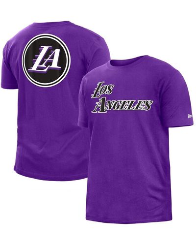 KTZ Los Angeles Lakers 2022/23 City Edition Big And Tall T-shirt - Purple