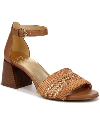 Naturalizer Limited Edition Vera Ankle Strap Dress Sandals - Brown