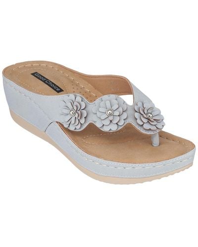 Gc Shoes Ammie Wedge Sandals - White