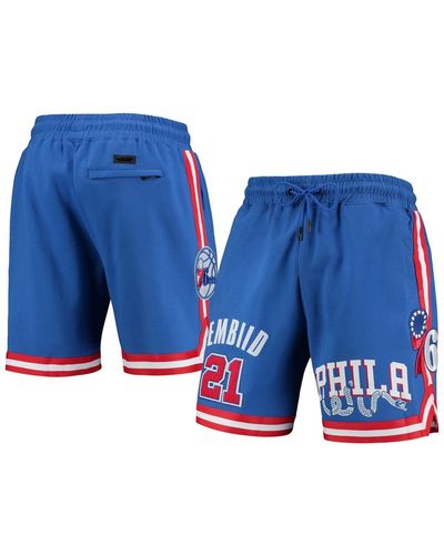 Pro Standard Joel Embiid Philadelphia 76ers Team Player Shorts - Blue