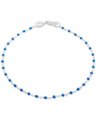 Giani Bernini Enamel Bead Bracelet - Blue