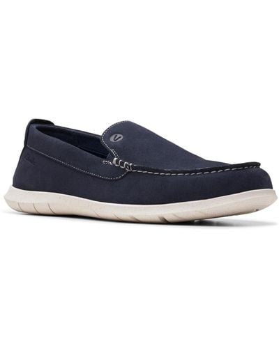 Clarks Collection Flexway Step Slip On Shoes - Blue