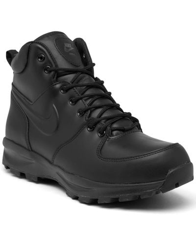 Nike Manoa Leather Boots From Finish Line - Black