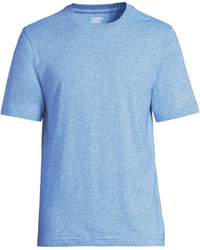Lands' End Tall Super-t Short Sleeve T-shirt - Blue