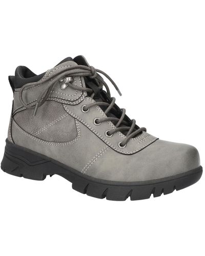 Easy Street Kayla Slip Resistant Ankle Boots - Gray