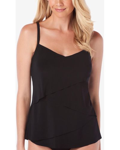 Magicsuit Chloe Tiered Tankini Top - Black