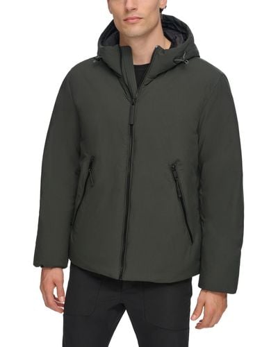 DKNY Hooded Full-zip Jacket - Gray