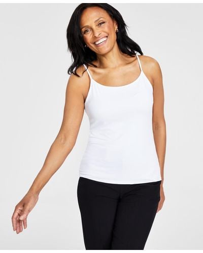INC International Concepts Layering Camisole Top - White