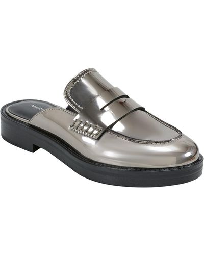 Marc Fisher Burlesk Slip-on Backless Casual Loafers - Gray
