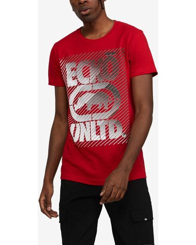 Ecko' Unltd Balance Transfer Graphic T-shirt - Red