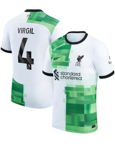 Nike Virgil Van Dijk Liverpool 2023/24 Away Replica Player Jersey - Green