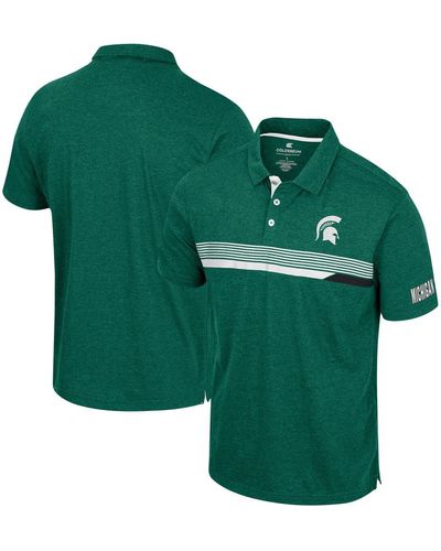 Colosseum Athletics Michigan State Spartans No Problemo Polo Shirt - Green
