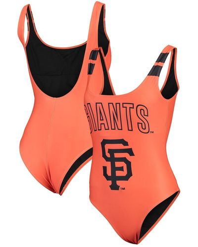 FOCO San Francisco Giants One-piece Bathing Suit - Orange