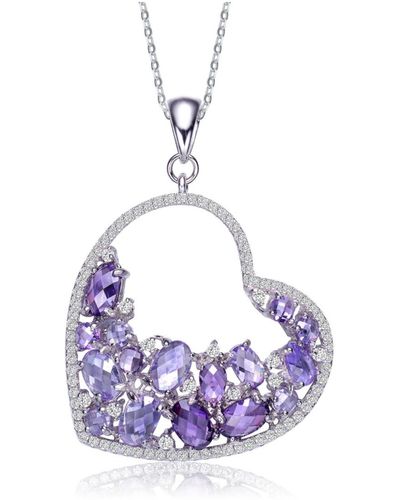 Genevive Jewelry Sterling Silver - Purple