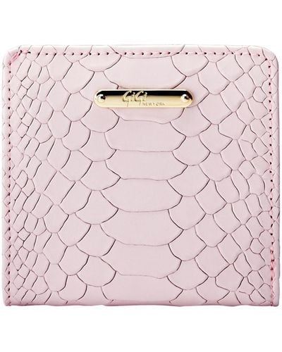 Gigi New York Mini Foldover Wallet - Pink