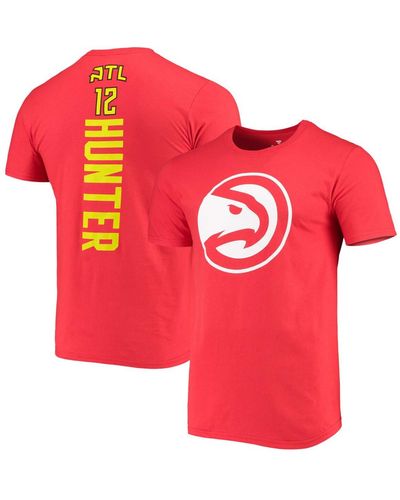 Fanatics De'andre Hunter Atlanta Hawks Playmaker Name And Number Logo T-shirt - Red