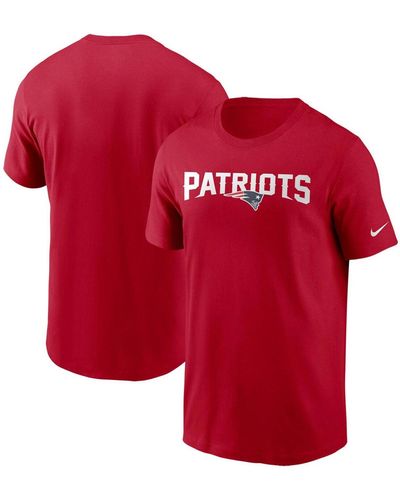 Nike New England Patriots Team Wordmark T-shirt - Red