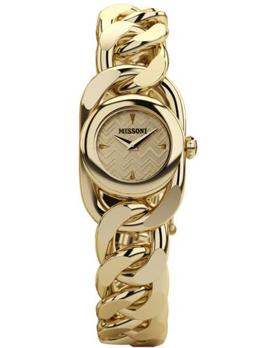 Missoni Swiss Gioiello Gold Ion-plated Stainless Steel Bracelet Watch 23mm - Metallic