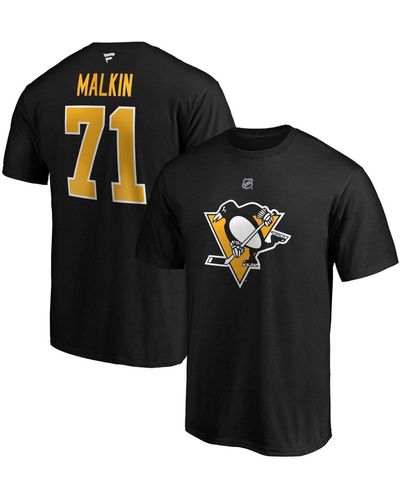 Pittsburgh Penguins Fanatics Retired N&N Mens Shirt - Mario Lemieux