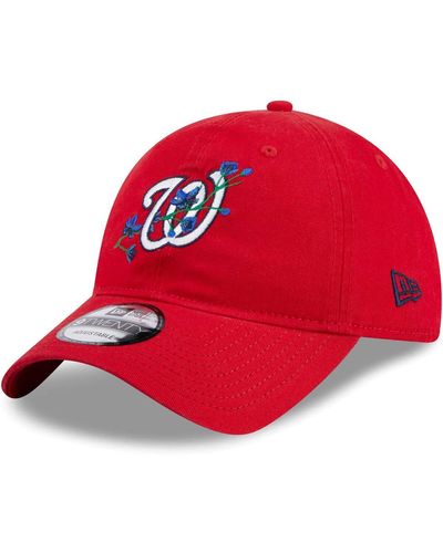 KTZ Washington Nationals Game Day Bloom Branch 9twenty Adjustable Hat - Red