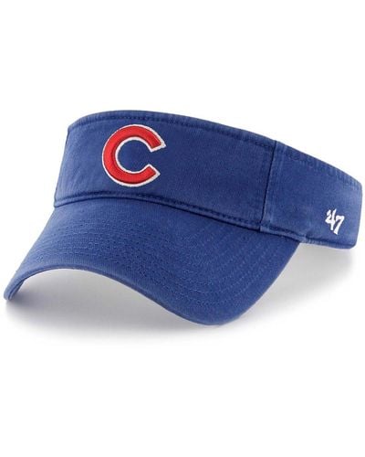 '47 '47 Chicago Cubs Clean Up Adjustable Visor - Blue