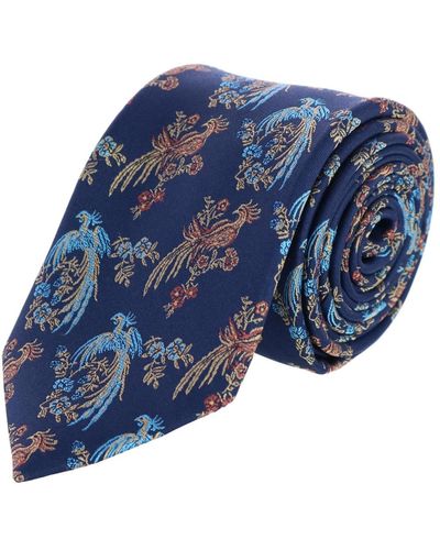 Trafalgar Birds Of Prosperity Necktie - Blue